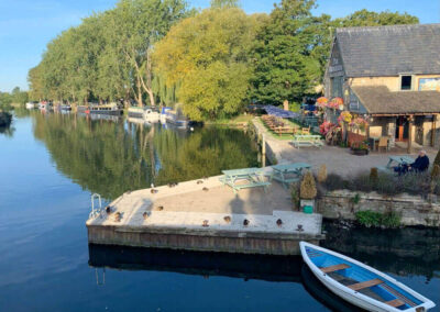 The riverside pub at Lechlade on the Thames.