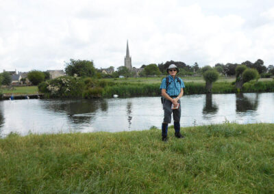Customer by the Thames.